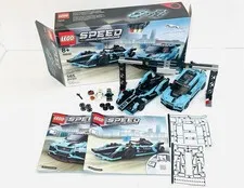 LEGO Speed Champions 76898 Jaguar Two Car Set 100% Complete with Box And Manuals