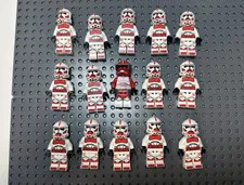 LEGO Star Wars Lot Of Shock Troopers Clones Commander Fox Lot of 15