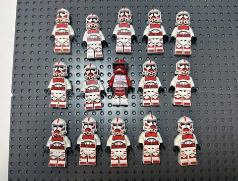 LEGO Star Wars Lot Of Shock Troopers Clones Commander Fox Lot of 15