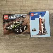 Lego 2 Manual Guide Instruction Lot 60351 City 42065 Technic