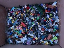 MASSIVE LEGO Minifigures Parts Pieces Lot Star Wars Ninjago Weapons Etc Read