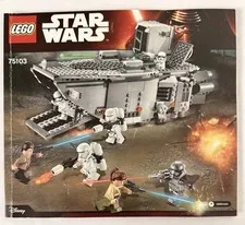 Lego Star Wars First Order Transporter Instruction Manual ONLY  75103