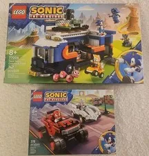 LOT 2 LEGO Sonic the Hedgehog  77006 77118 NEW Command Truck & Silver's Car