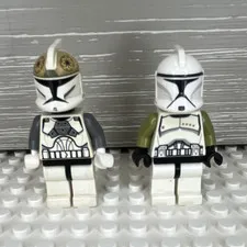LEGO Star Wars Minifigures Phase 1 Clone Gunner sw0221 & Horn Company sw0292