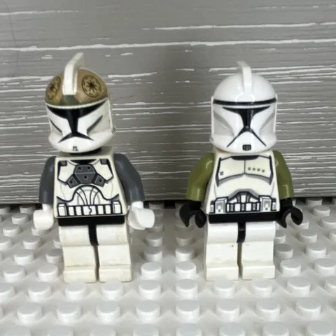 LEGO Star Wars Minifigures Phase 1 Clone Gunner sw0221 & Horn Company sw0292