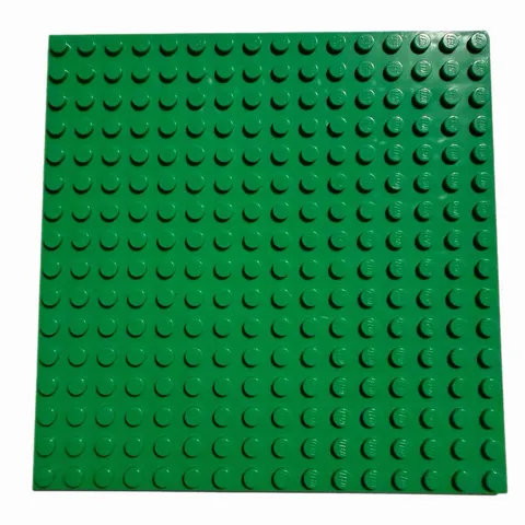 LEGO 16 X 16 5”x5” BRIGHT GREEN #91405 BASEPLATE W/ UNDERSIDE RIBS PREOWNED