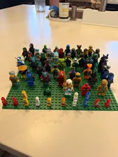 LEGO NINJAGO giant Minifigure lot with some minis. 600 + value