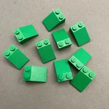 Lego 3298 Green Replacement Parts Pieces Lot of 10
