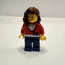 LEGO Town City Camper Van RV Female Red Sweater Dark Blue Legs 7939 CTY0143 Z2