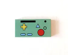 LEGO Dimensions Adventure Time BMO Panel Sand Green 71246 Tile 2x4 87079pb0345