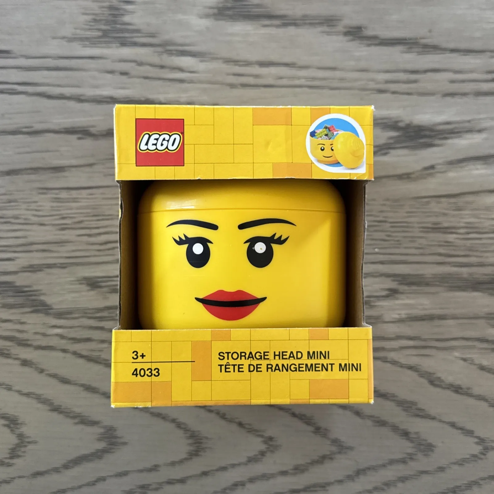 NEW LEGO- STORAGE HEAD MINI- FEMALE- 4033