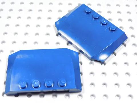 LEGO Lot of 2 Dark Blue 4x6x2/3 Vehicle Hood Minifig BV