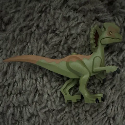 LEGO Jurassic World Dilophosaurus Minifigure Figure Dilophosaurus on the Loose
