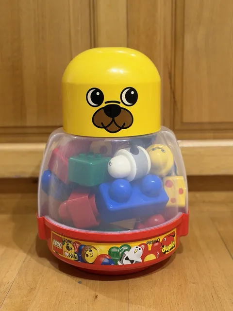 LEGO DUPLO PRIMO 2090 Vintage Multicoloured Lot in Bucket/Tub (1995)