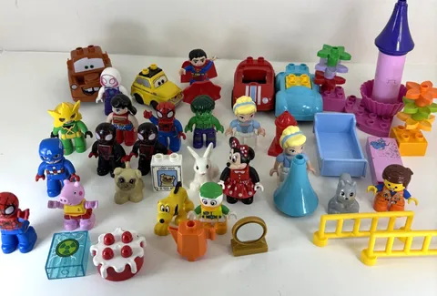 Lot Of Lego Duplo Disney & Marvel Figures Spiderman Electro Minnie Mouse 51 Pcs