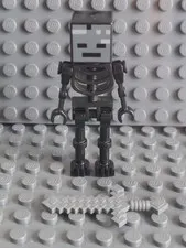 Lego Minecraft 21139 - Wither Skeleton with sword Minifigure - Used