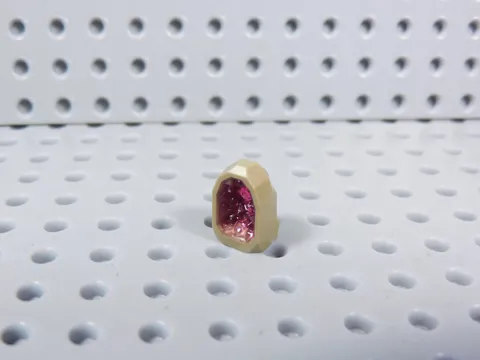 LEGO Dark Tan 1x1 Rock Geode w/ Dark Pink Glitter Crystal Minifig AZ