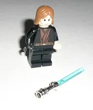 Lego Star Wars ANAKIN SKYWALKER (Black Right Hand, Headset) Minifigure 7256 7283