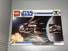 Lego Star Wars Count Dooku's Solar Sailer Ship 7752 Instructions Manual Booklet
