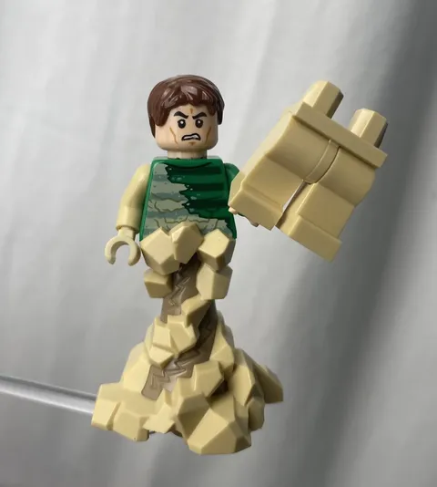 LEGO Minifigure sh0685 Sandman Swirling Base 2021 Spider-Man 76178 76172 Rare
