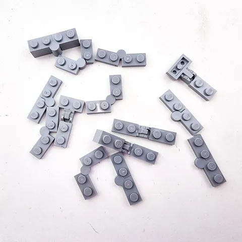 Lego Bricks Gray  Lot of 28 Hinged pieces Specialty Replacement Parts
