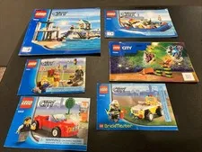 LEGO CITY: Marina Boat 4644 8402 8401 20002 60299 Manuals Only No Brick Lot 06