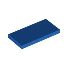Lego Bricks 10x Bright Blue 2x4 Tile Flat Thin Studless Plate 4560180 87079 NEW