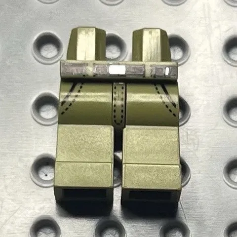 LEGO 970c00pb0336 Dino Tracker Legs Series 12 col188 Olive Green Dark Brown Belt