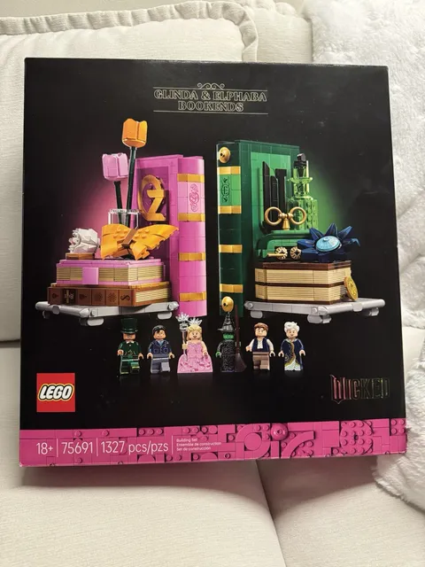 LEGO 75691 Wicked Glinda & Elphaba Bookends 1327 Sealed Box