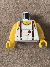 Lego City Male WHITE MINIFIG TORSO Car Truck Tank Bare Chest Muscle Mechanic