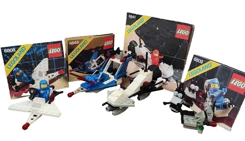 LEGO 6842 Space Series Lot of 4 Space Shuttle Robot Vehicle Spaceship