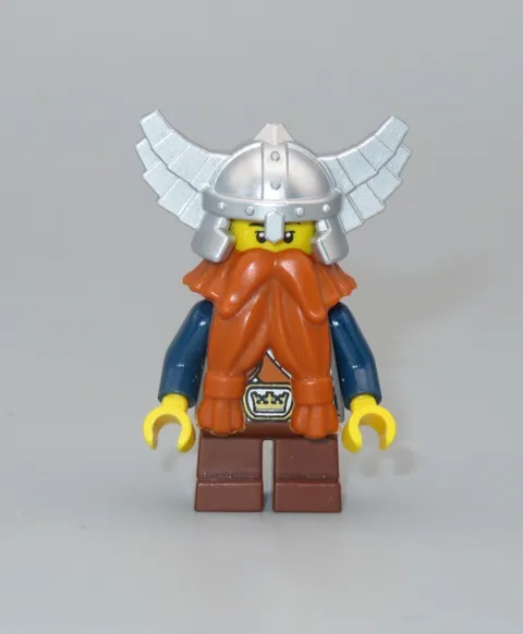 LEGO Castle Dwarf beard helmet wings Fantasy Era minifigure 7040