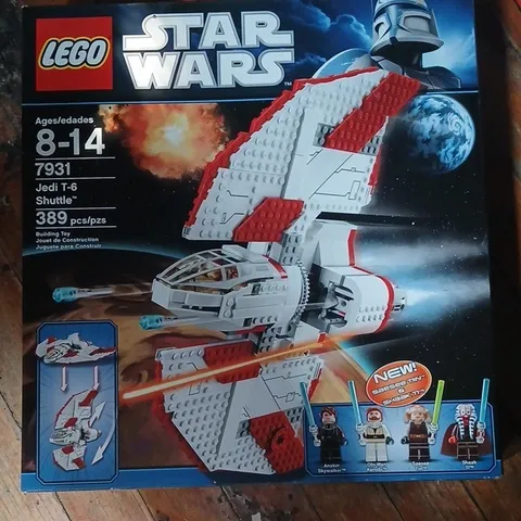 LEGO Star Wars The Clone Wars 7931 Jedi T-6 Shuttle 389pcs Box Ages 8-14