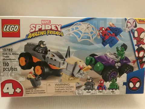 NEW Lego Marvel Spidey Amazing Friends Hulk vs Rhino Truck Showdown Set #10782