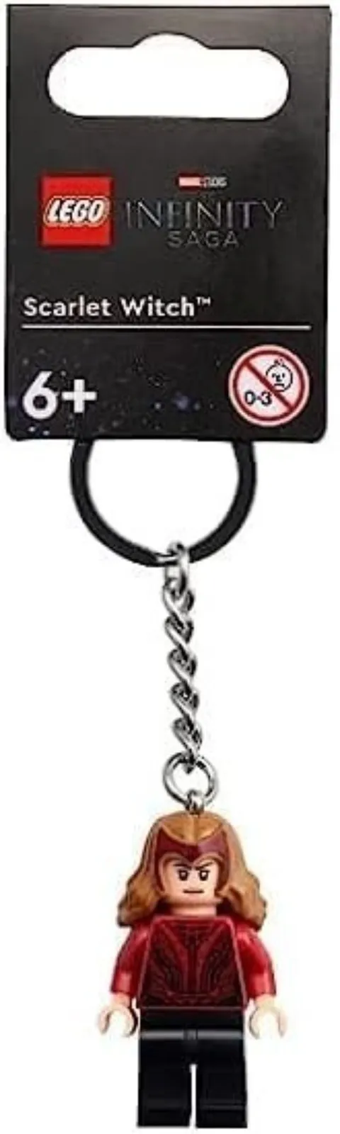LEGO® MARVEL Scarlet Witch Minifigure™ Key Ring w Chain Part 854241 Key Chain