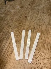 1 x 10 White Licensed Lego Rectangular plates Lot Of 4 pieces
