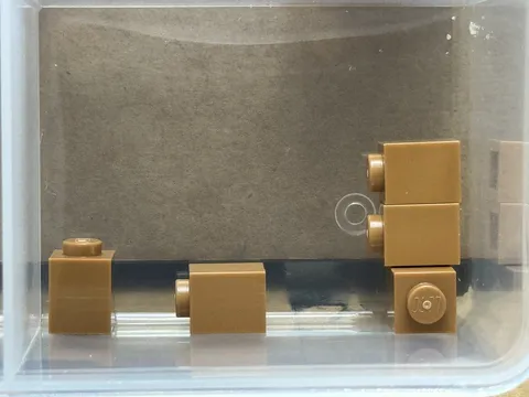 LEGO Parts - Medium Nougat Brick 1 x 1 - No 3005 - QTY 5