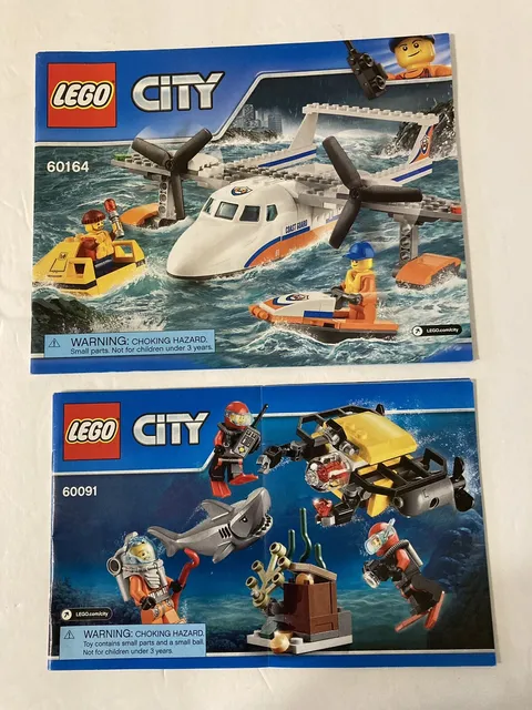lego city #60091 + #60164 instruction manuals