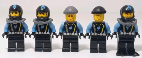 Lego Aquazone Aquaraiders Diver 5 Minifigure Lot