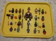 Lot of 20 LEGO Minifigures mostly Superheroes, spiderman, avengers, DC