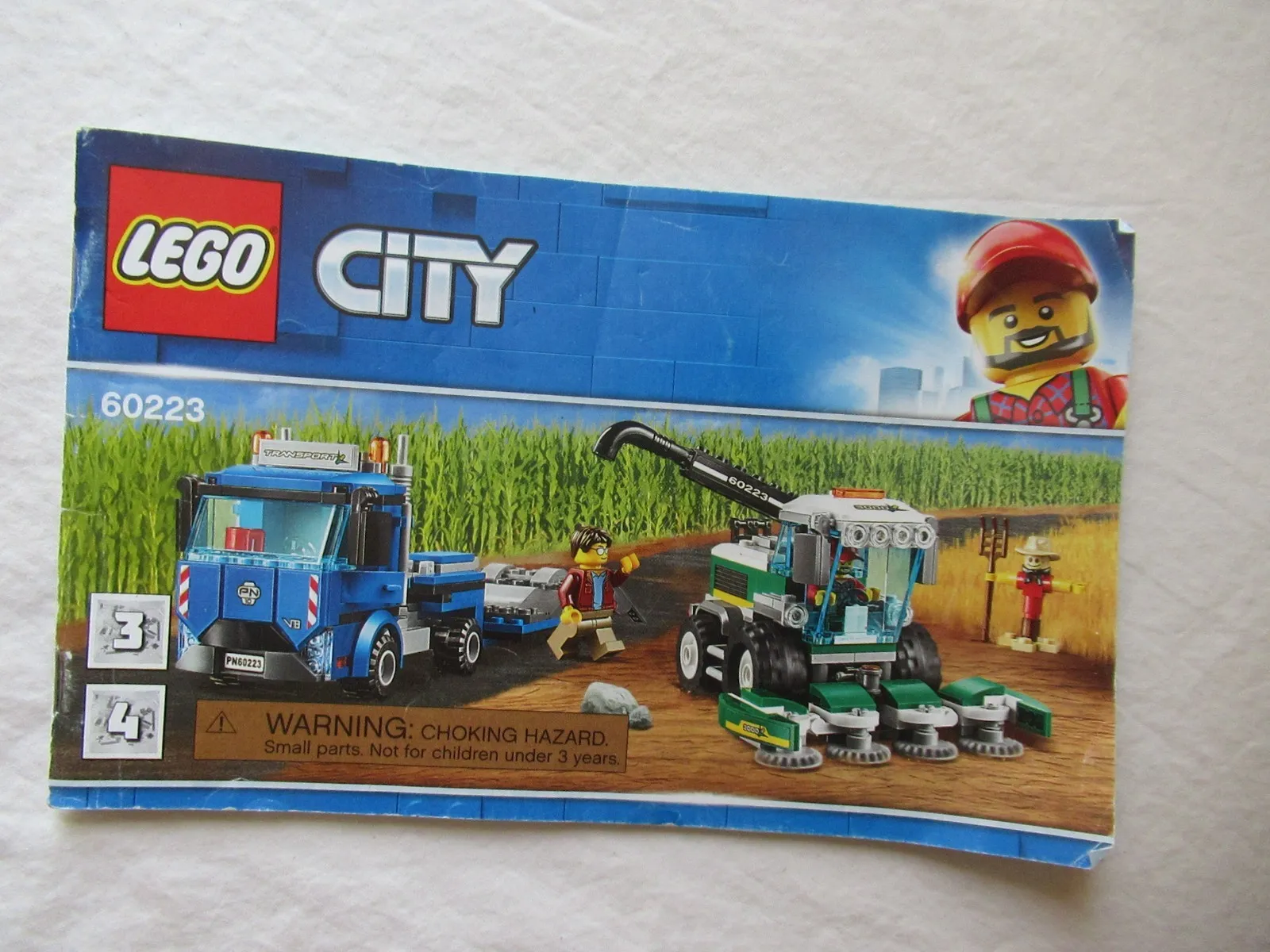 LEGO 60223 Corn Combine Harvesting Equipment Instruction Manual Booklet Brochure