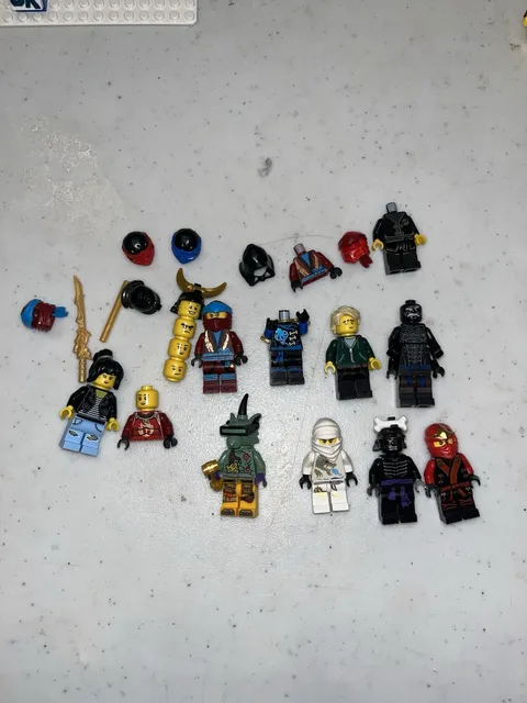 LEGO NINJAGO Minifigure Lot Assorted Ninja Figures with Accessories Plastic