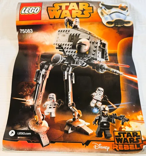 LEGO Star Wars 75083 AT-DP Complete Set w/ Manual No Box 2015 Retired
