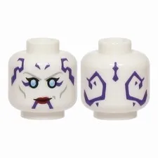 LEGO Minifigure, Head Alien Zabrak with Light Bluish Gray Eyebrows