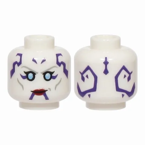 LEGO Minifigure, Head Alien Zabrak with Light Bluish Gray Eyebrows