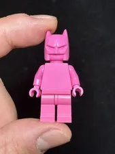 Official LEGO Pink Monochrome Prototype DC Batman Minifigure hard to find & RARE
