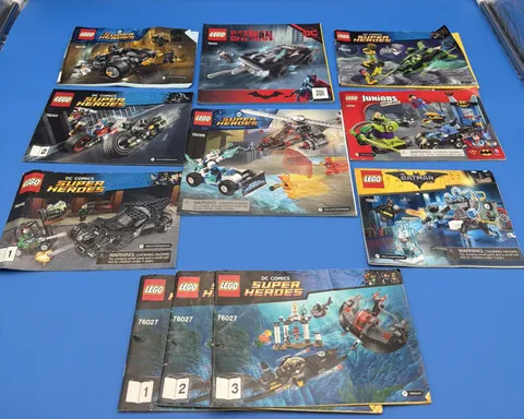 LEGO DC Super Heroes Batman MANUAL LOT - 76027, 76181, 76098, 70901, 76025