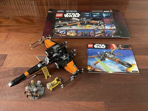LEGO Star Wars 75102 Poe's X-Wing Fighter, w/ Box, Instructions, & Bonus Figs!!!