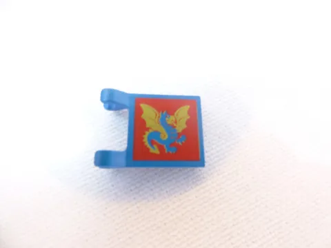 Lego 2x2 stud count Flag with Dragon Emblem 2335px9