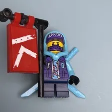 Lego Ninjago Minifigure NJO0780 Lil' Nelson Medium Azure Hood F8